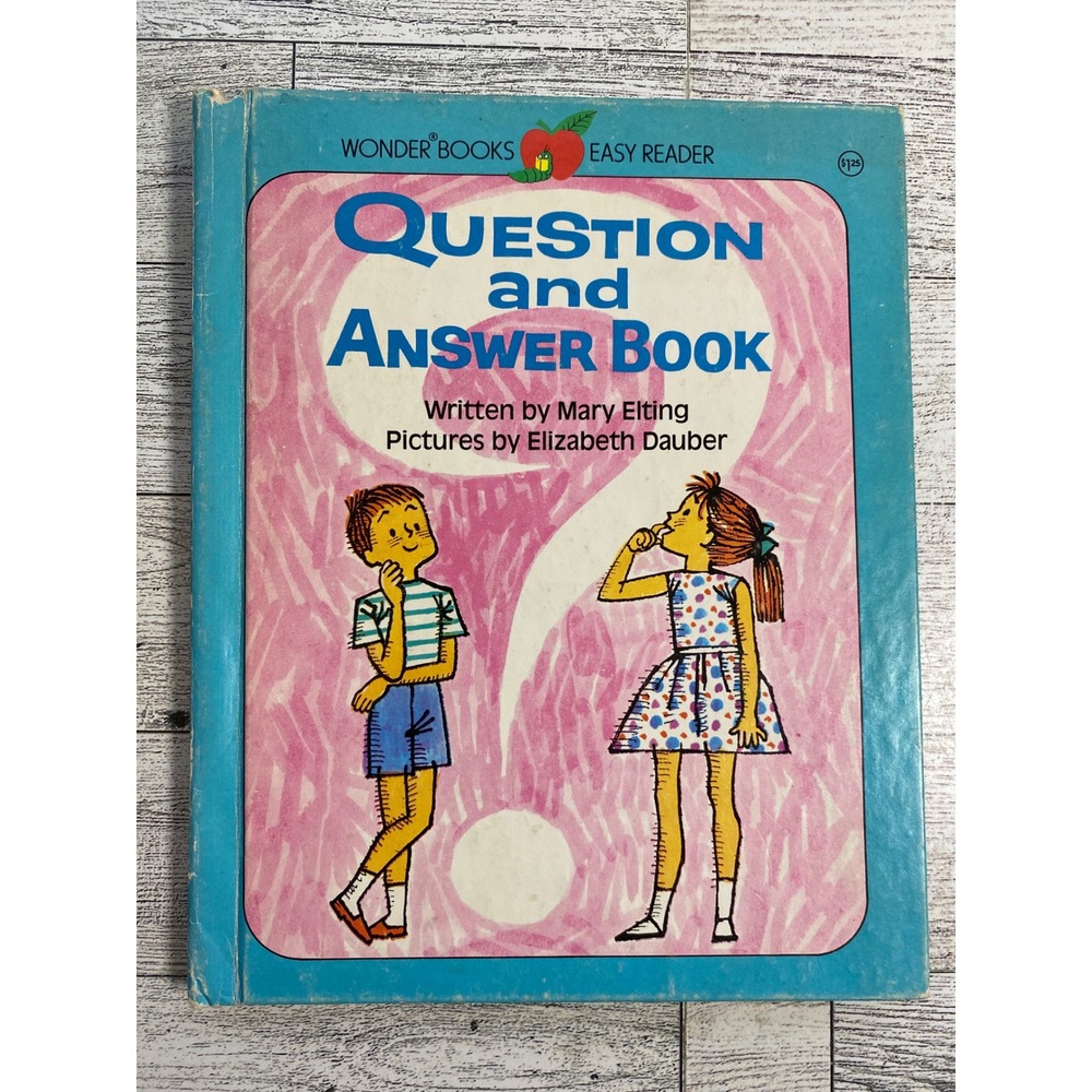 Question and Answer Book‎ by Mary Elting 1981 Wonder Books Easy Reader Hardcover